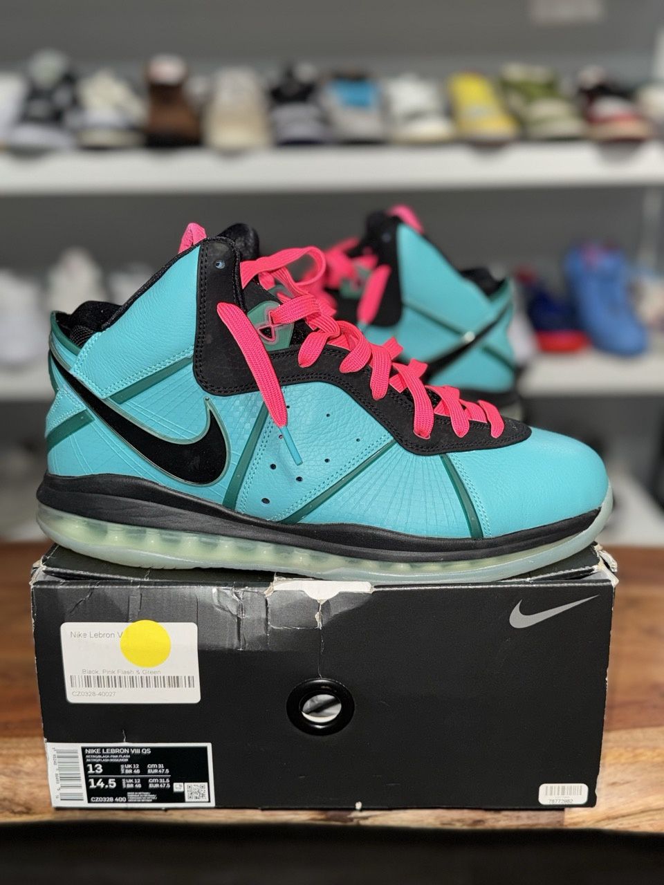 Nike LeBron 8 South Beach (2021) - Pre-Owned, Shoe Size: US M 13, Product Condition: Pre-Owned