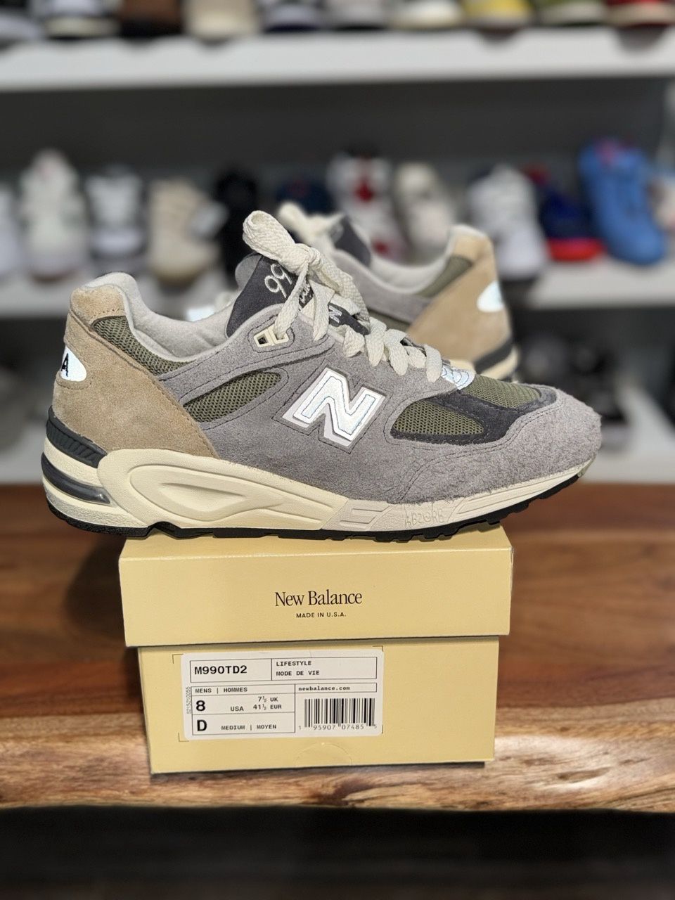 New Balance 990v2 MiUSA Teddy Santis Marblehead Incense - Pre-Owned, Shoe Size: US M 8, Product Condition: Pre-Owned