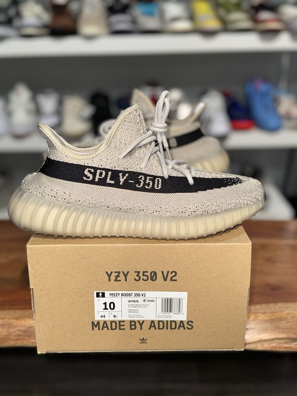 adidas Yeezy Boost 350 V2 Slate - Pre-Owned, Shoe Size: US M 10, Product Condition: Pre-Owned