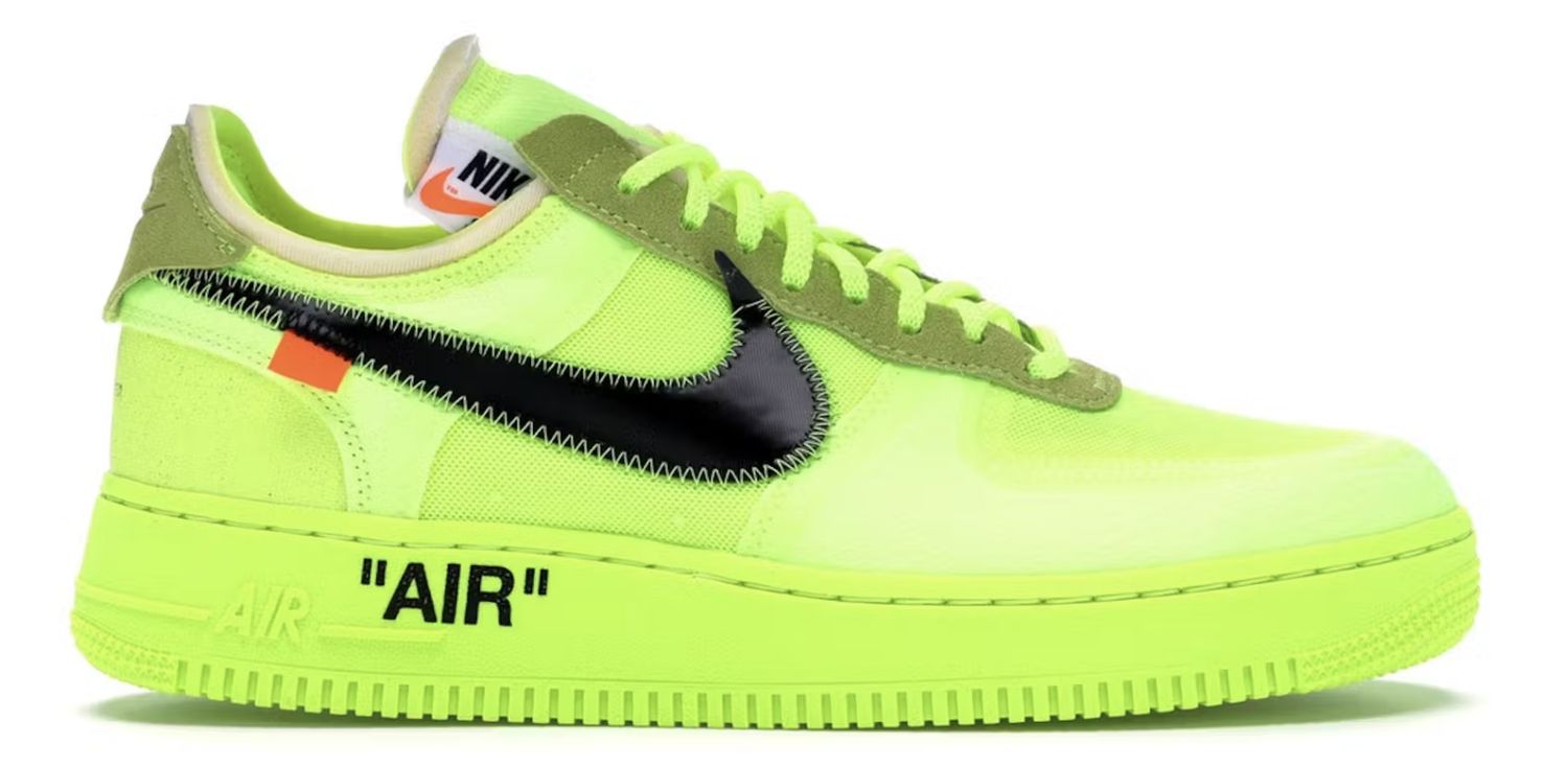 Nike Air Force 1 Low Off-White Volt • Pre-Owned