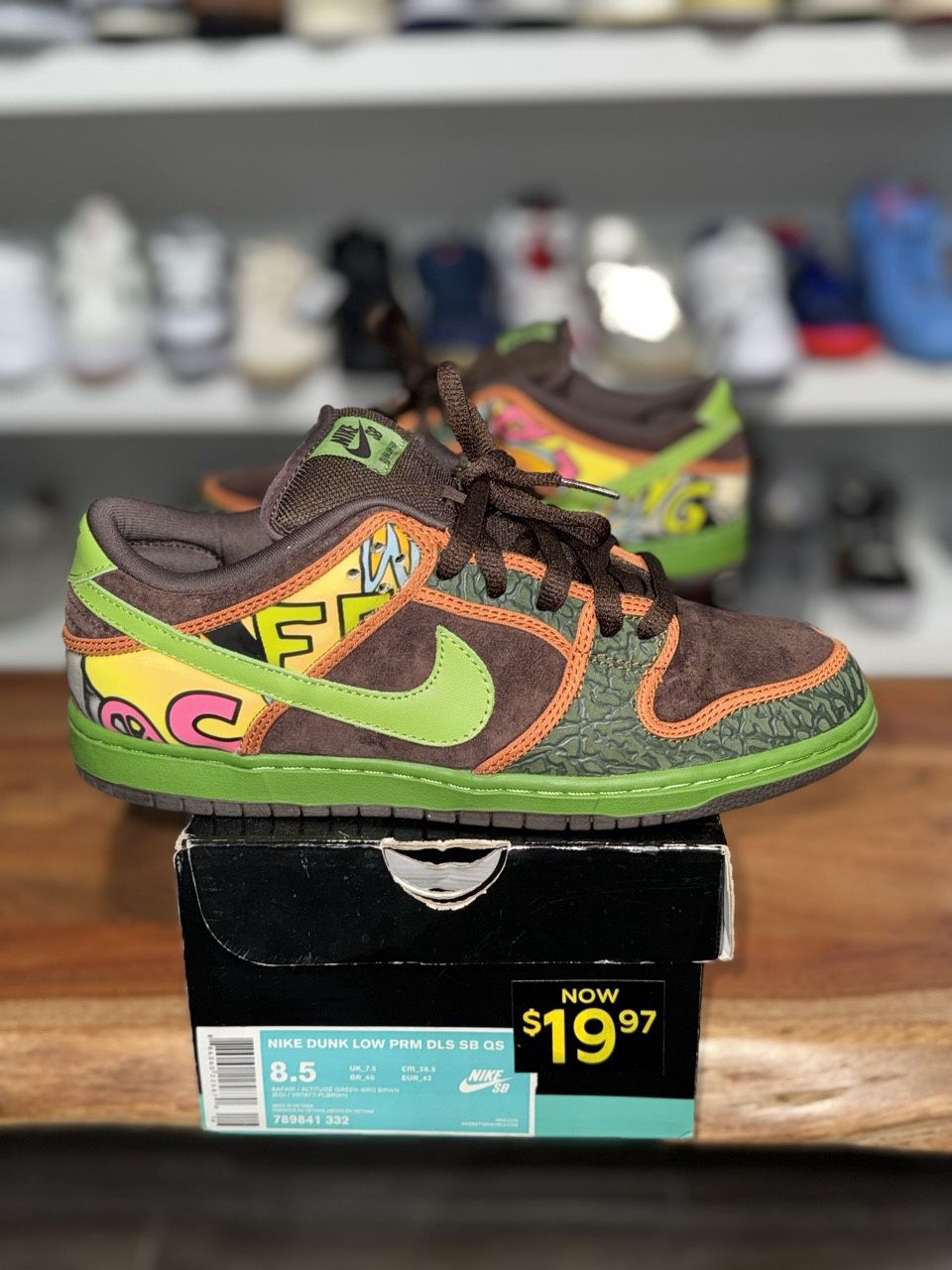 Nike SB Dunk Low De La Soul (2015) - Pre-Owned, Shoe Size: US M 8.5, Product Condition: Pre-Owned