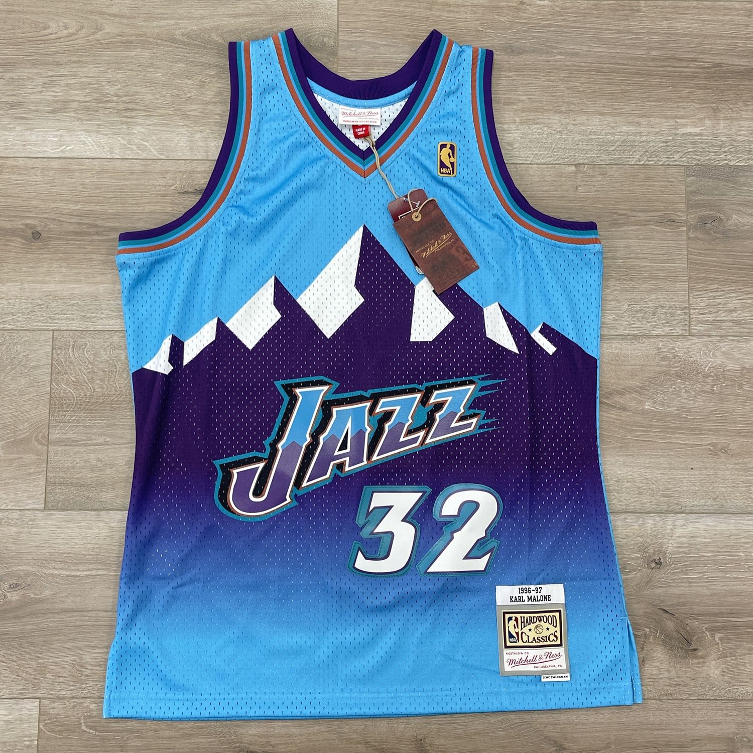 Mitchell &amp; Ness NBA Reload Swingman Jersey Jazz 1996 Karl Malone size Large New