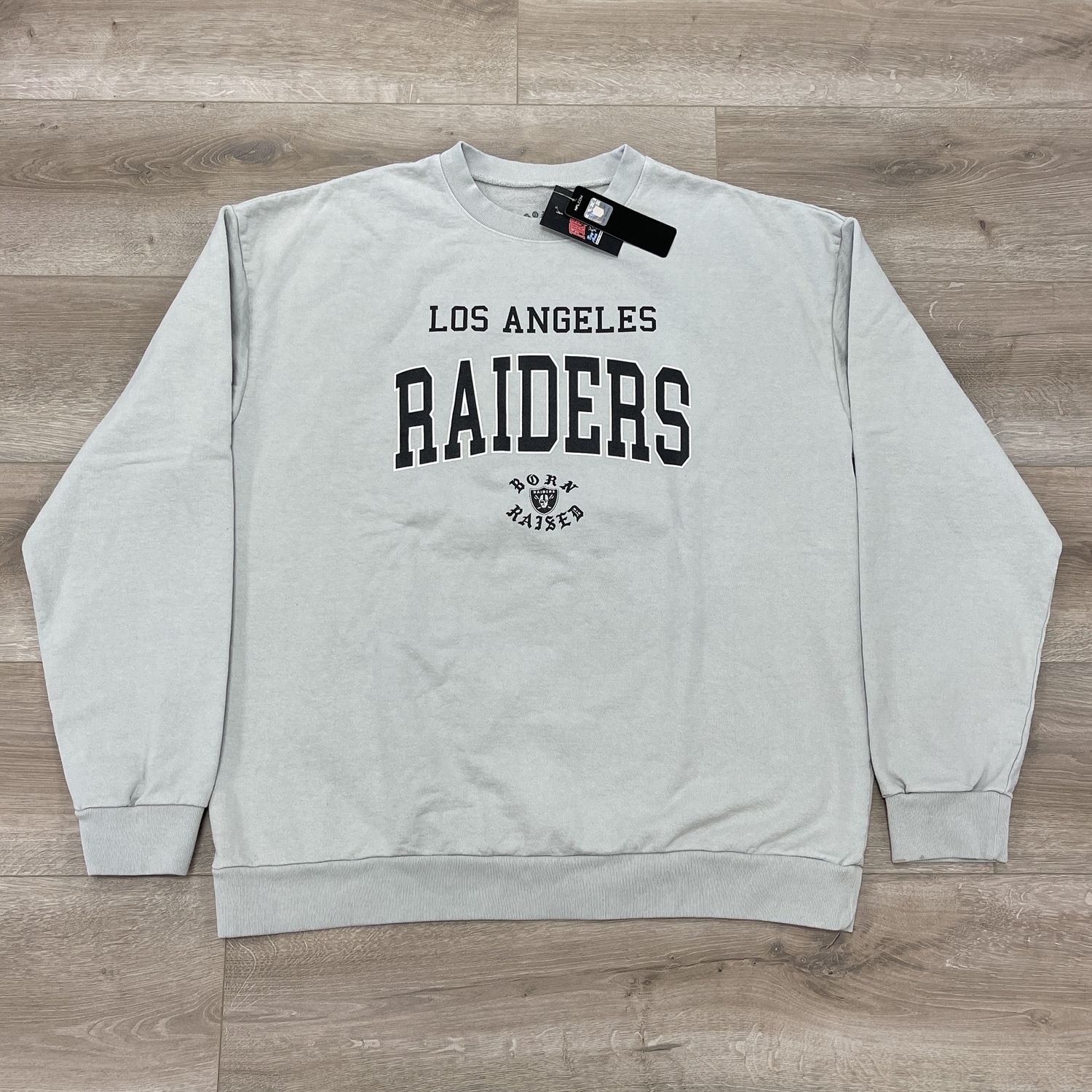New Born x Raised Raiders Gray Crewneck Sweater Size XXL
