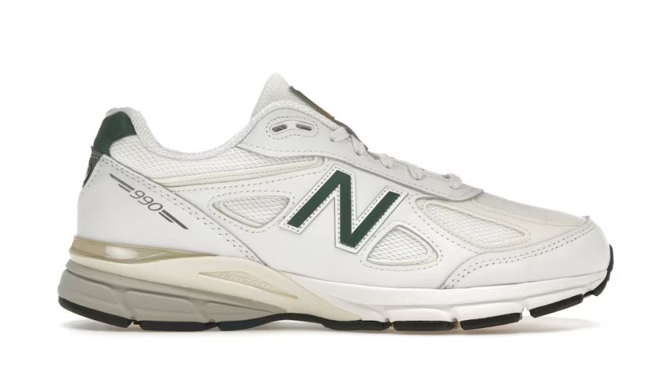 New Balance 990v4 MiUSA White Green - Pre-Owned