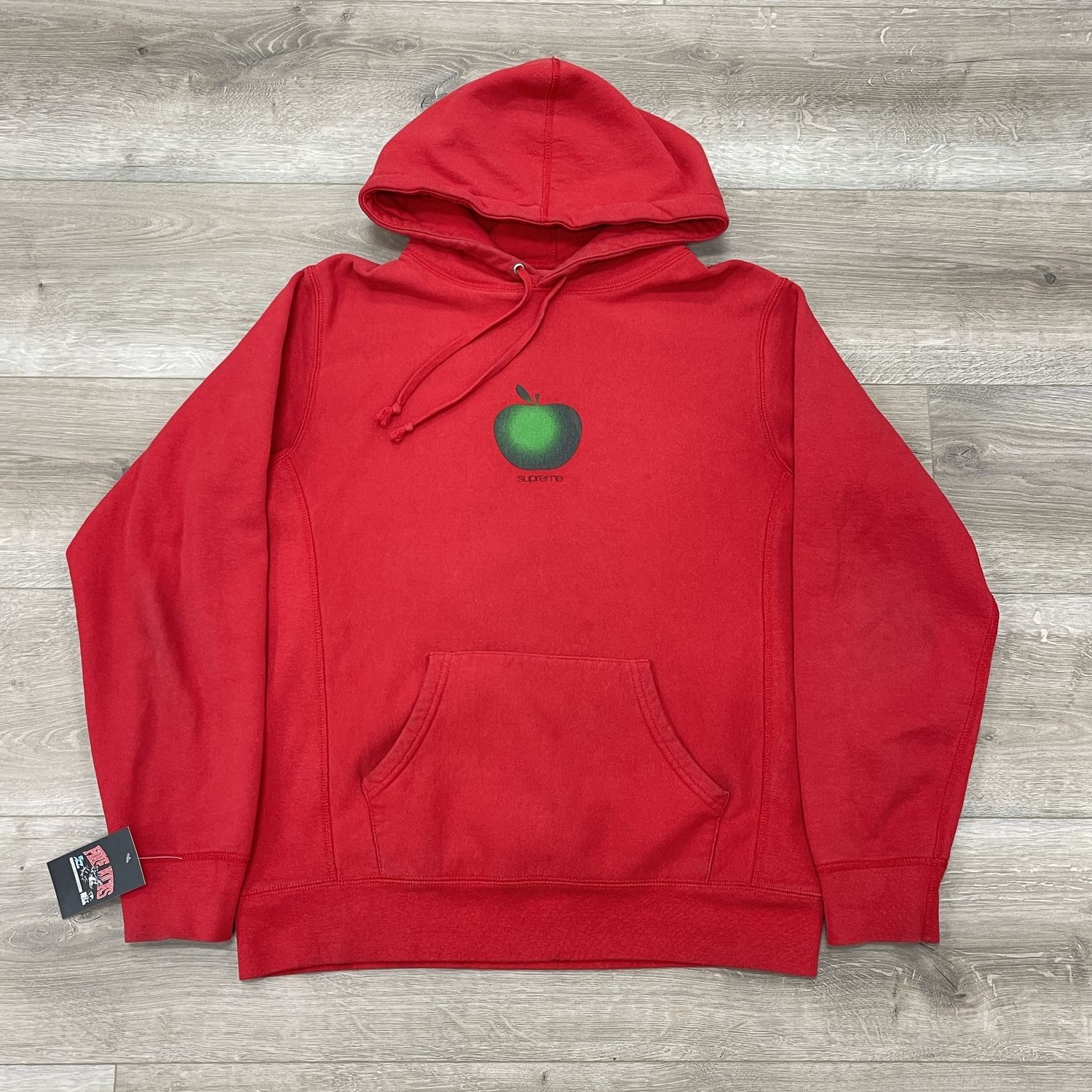 SS19 Supreme Apple Hooded Sweatshirt Red size Medium Pre-Owned
