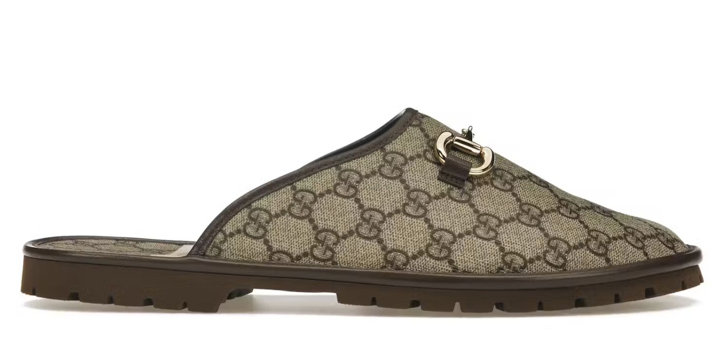 Gucci GG Slipper Beige Canvas - New