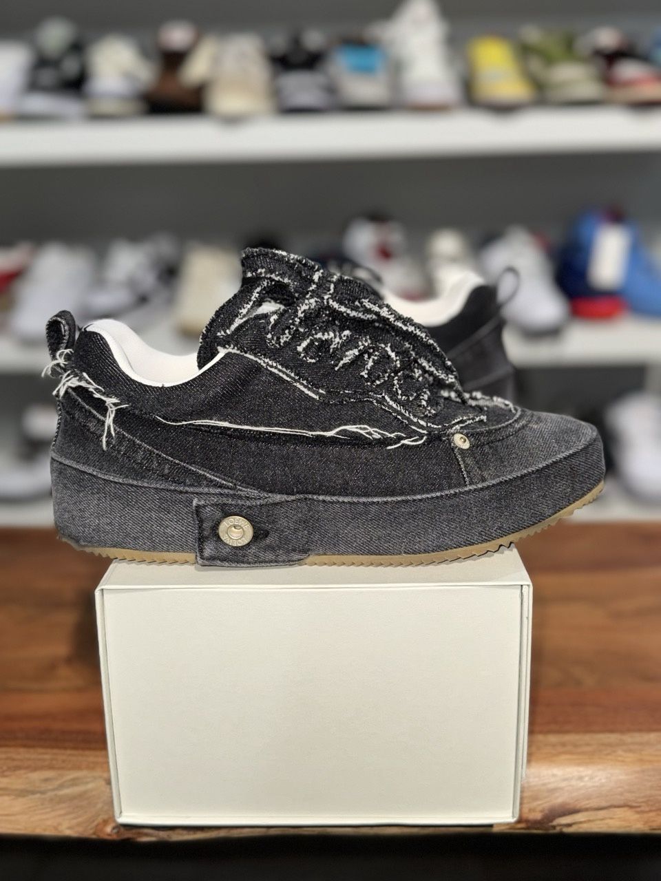 Loewe black denim sneakers - Brand New, Shoe Size: US M 8, Product Condition: Brand New