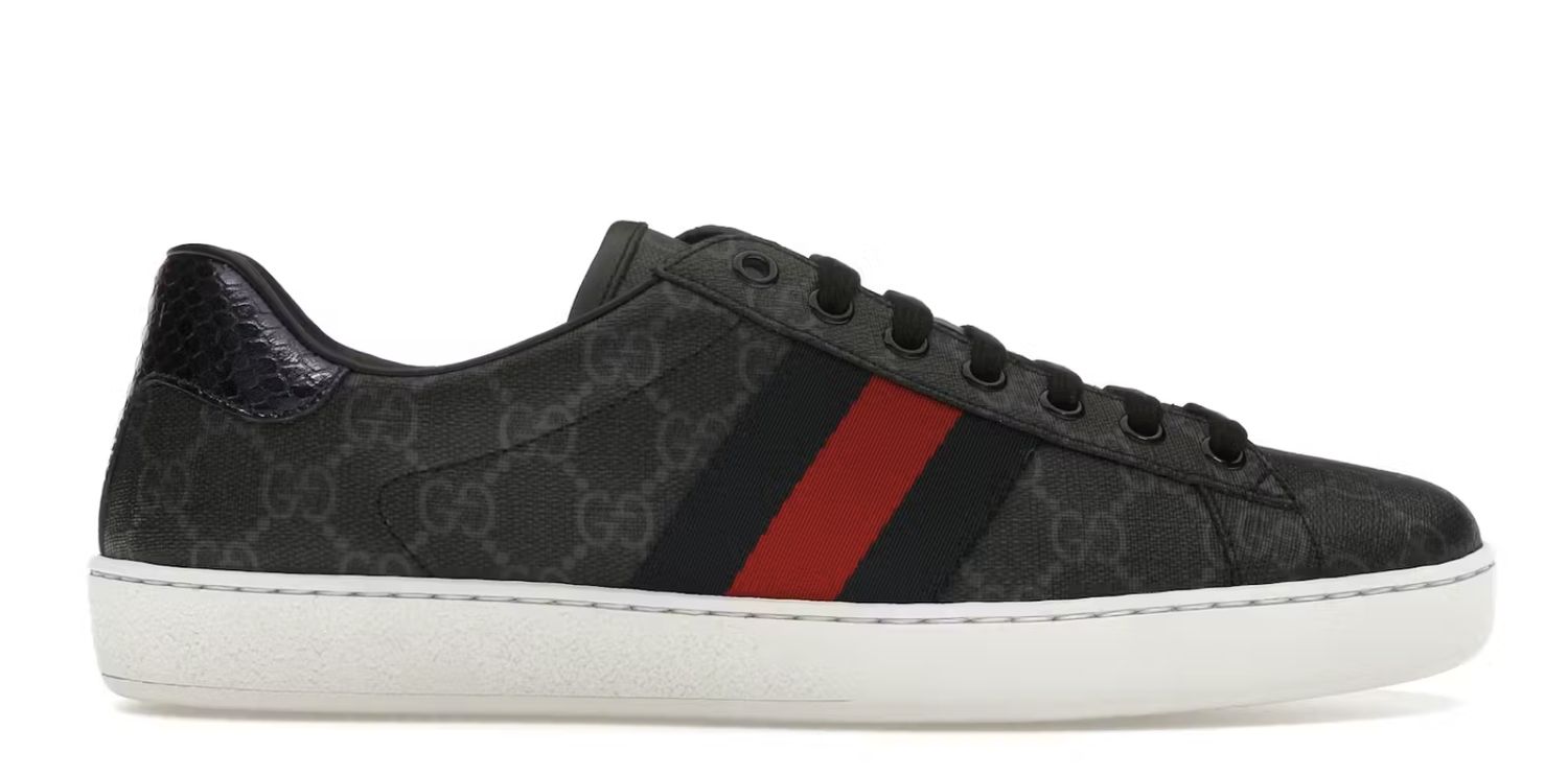 Gucci Ace GG Supreme Black - Pre-Owned