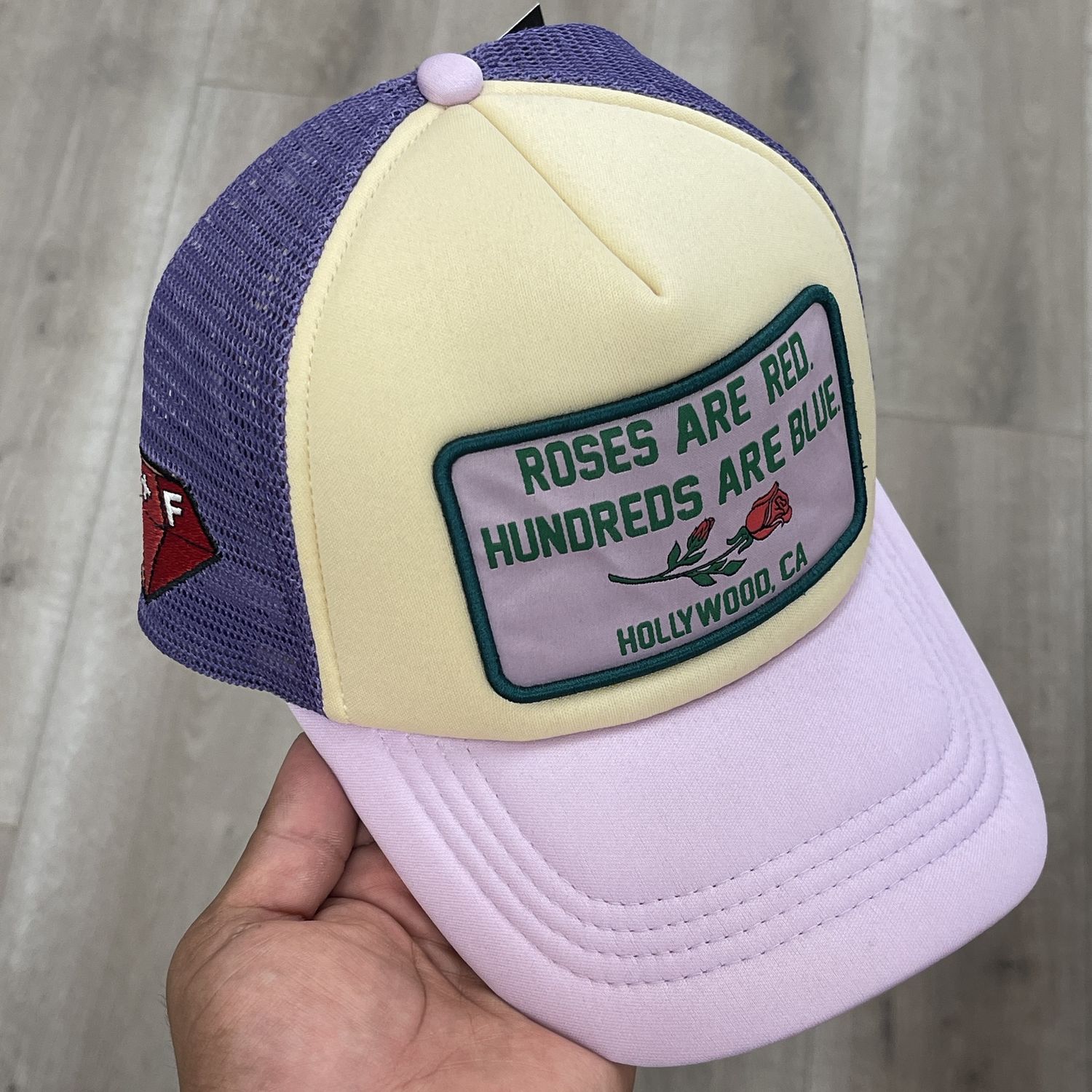 Homme + Femme Poetry Trucker Hat Purple New