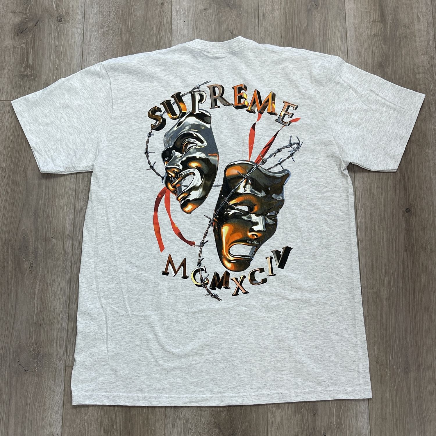 SS20 Supreme Laugh Now Tee Gray Size Large Pre-Owned