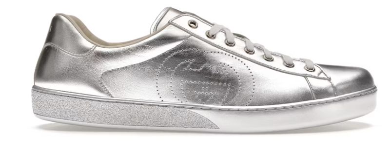 Gucci Ace Metallic Silver - Brand New