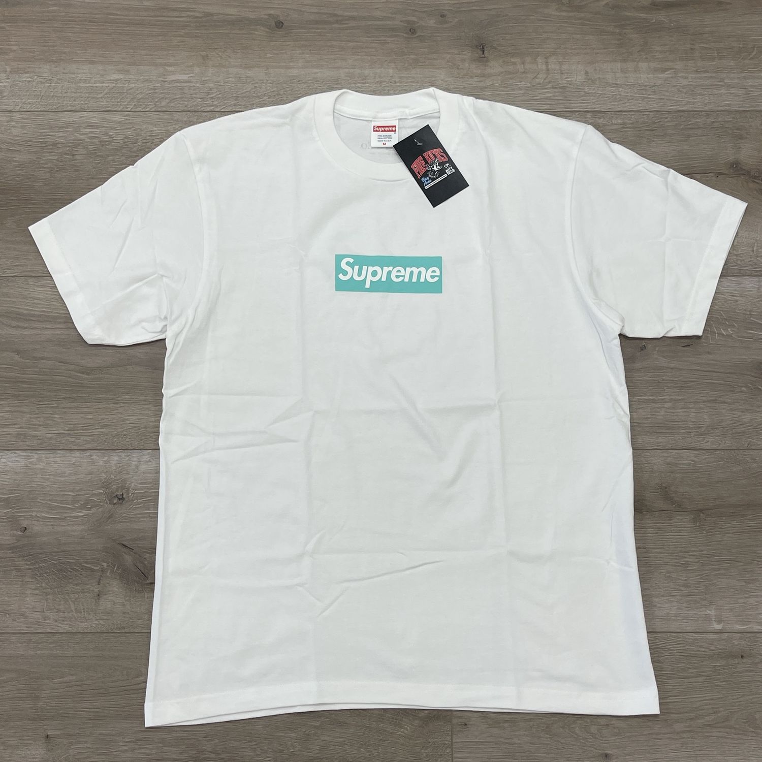 FW21 Supreme Tiffany &amp; Co. Box Logo Tee White Size Medium New