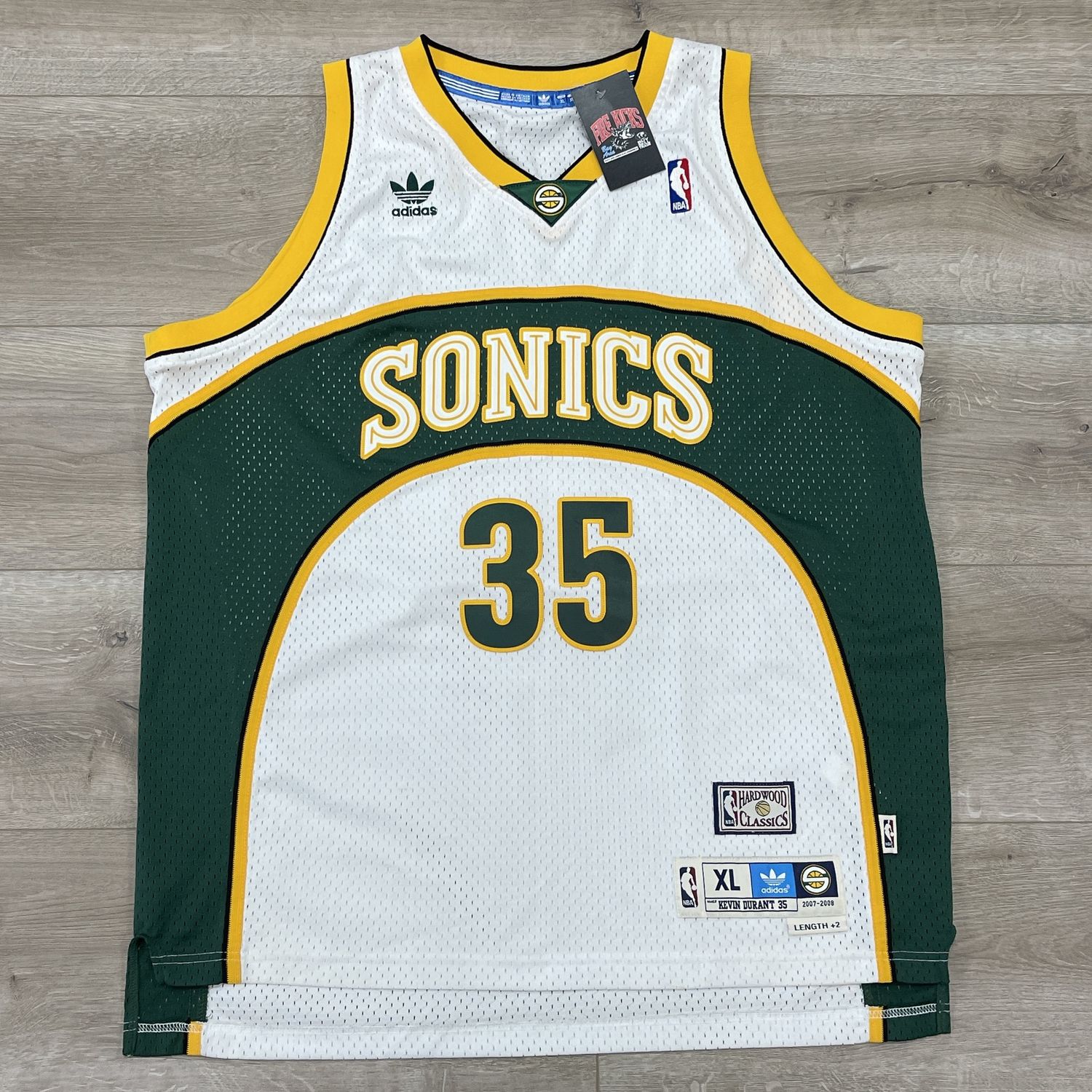 Adidas NBA Seattle Super Sonics Kevin Durant 35 Size XL Pre-Owned