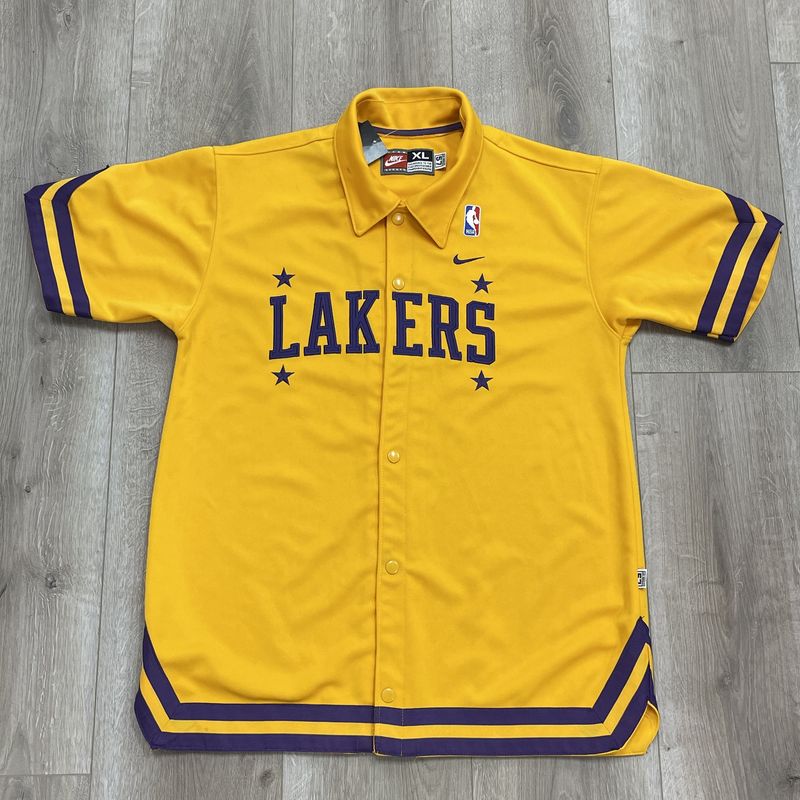 Vintage Nike NBA Los Angeles Lakers Warm Up Shooting Jersey Size XL Pre-Owned