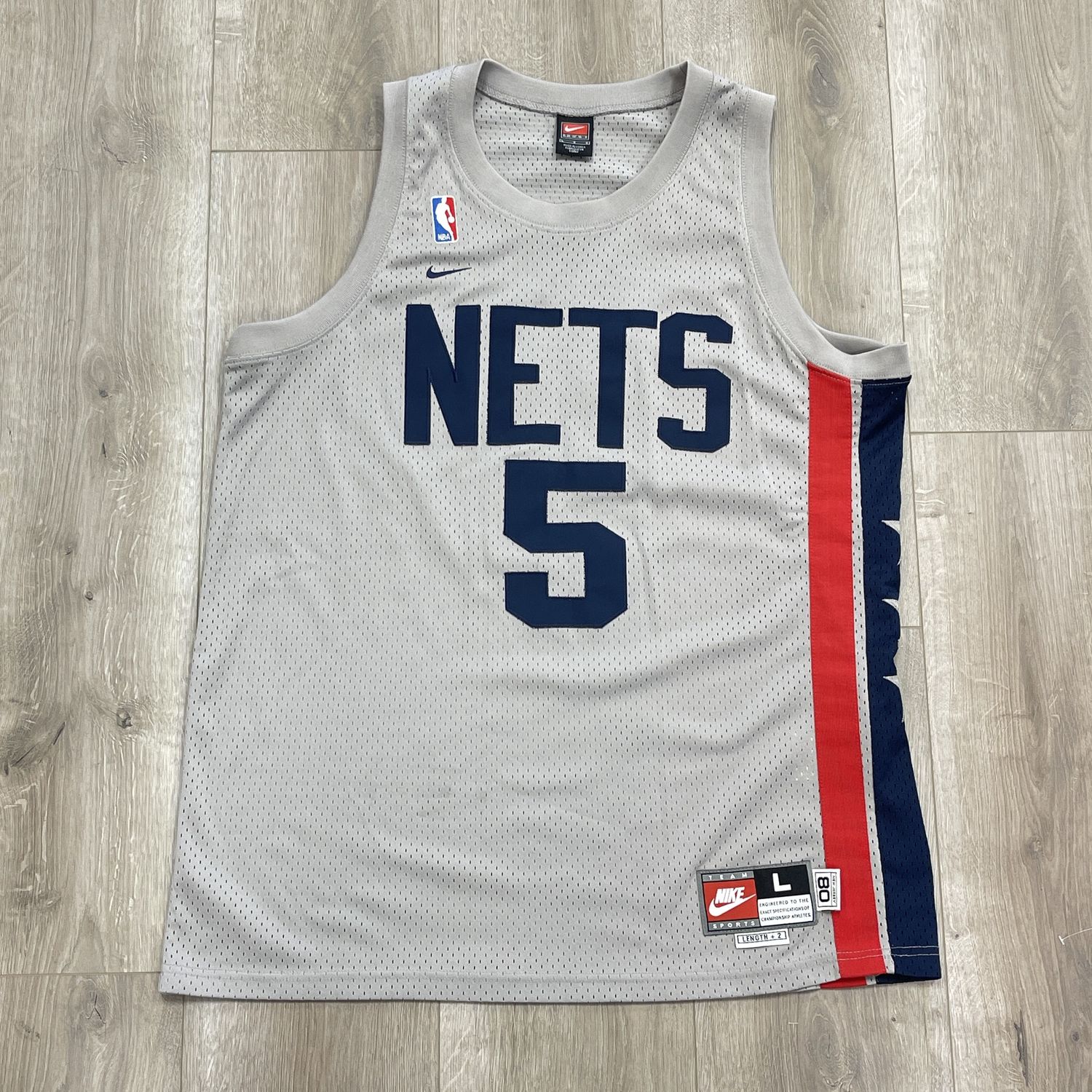 Vintage New Jersey Nets Jason Kidd Nike Swingman Jersey Size Large Pre-Owned