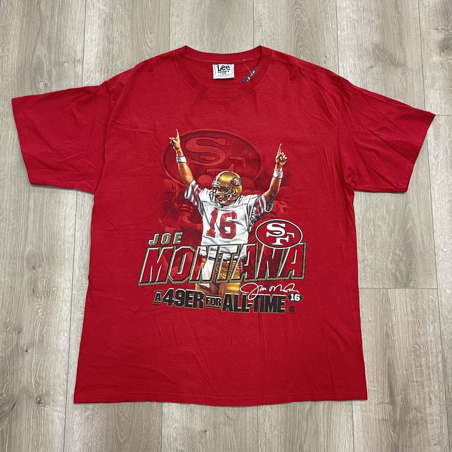 Vintage San Francisco Joe Montana Niners Tee Size XL Pre-Owned