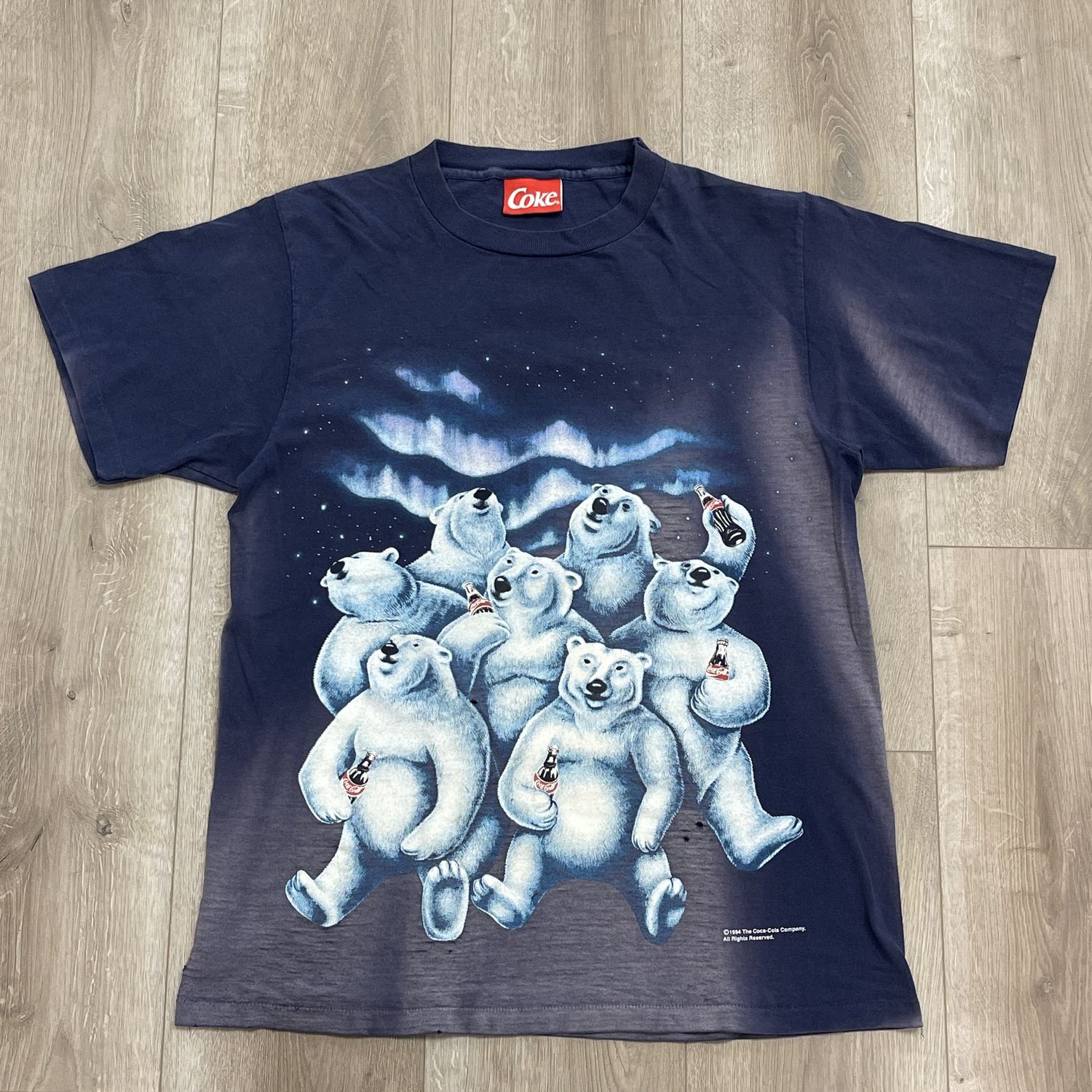 Vintage 1994 Coca Cola Polar Bears Tee Size Large Pre-Owned