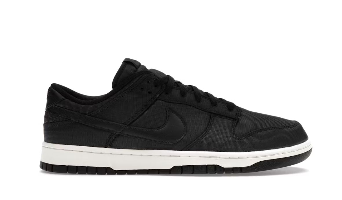 Nike Dunk Low Black Canvas • New