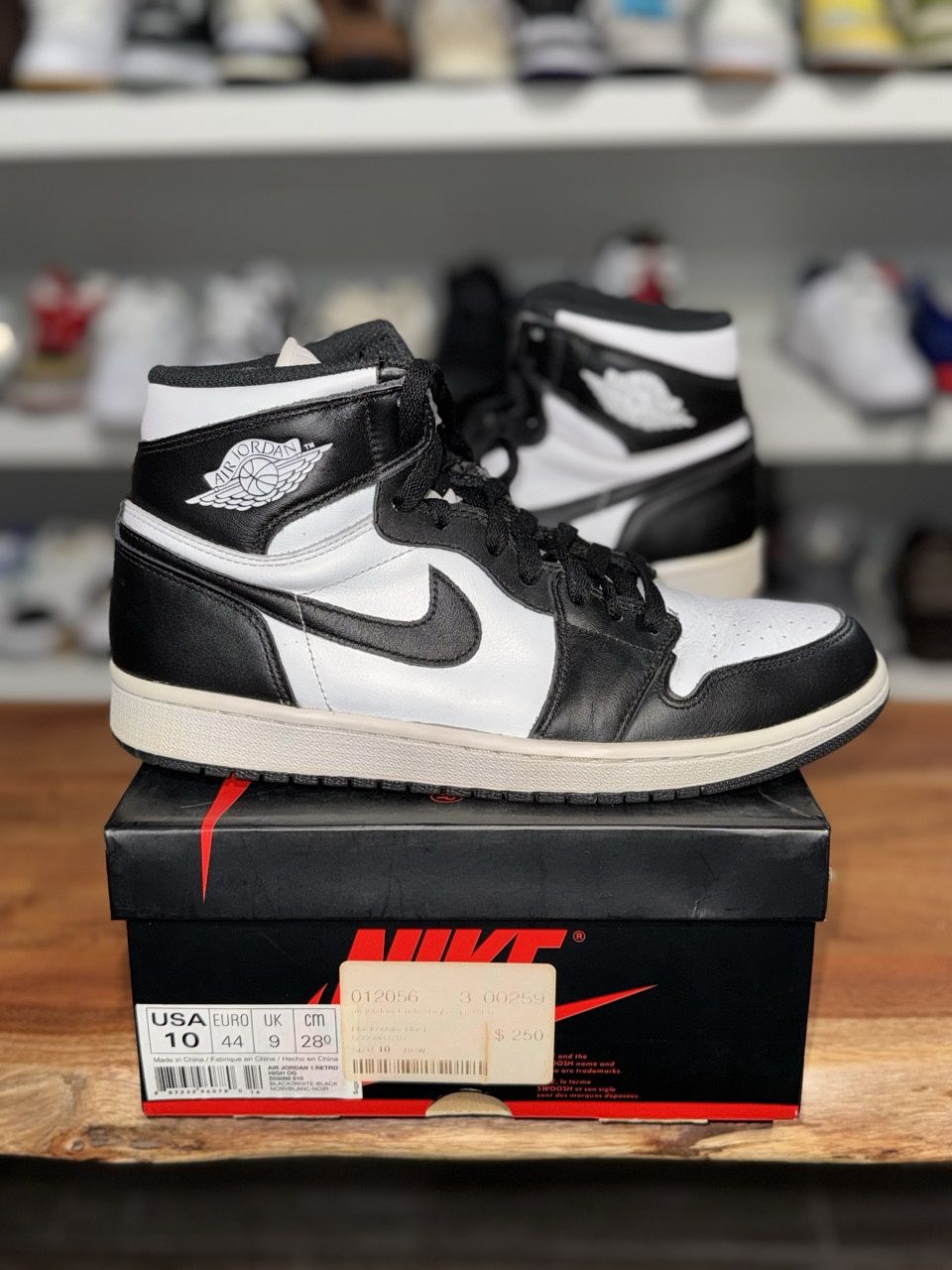 Jordan 1 Retro Black White (2014) - Pre-Owned, Product Condition: Pre-Owned, Shoe Size: US M 10