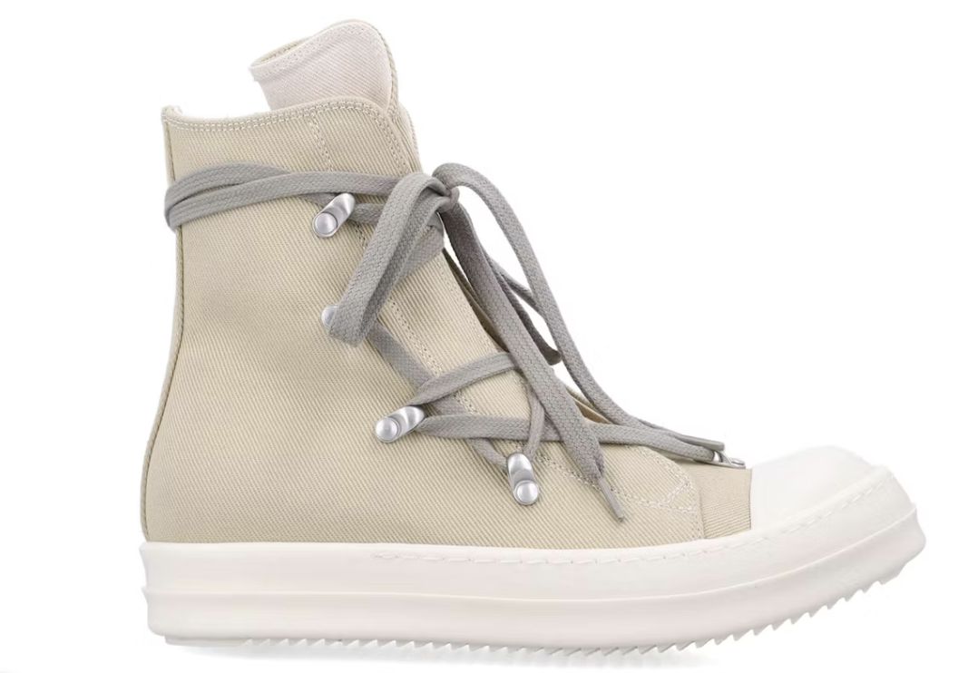 Rick Owens Hollywood DRKSHDW Hexa High Parchment Pearl (W) - Pre-Owned, Shoe Size: US W 7, Product Condition: Pre-Owned