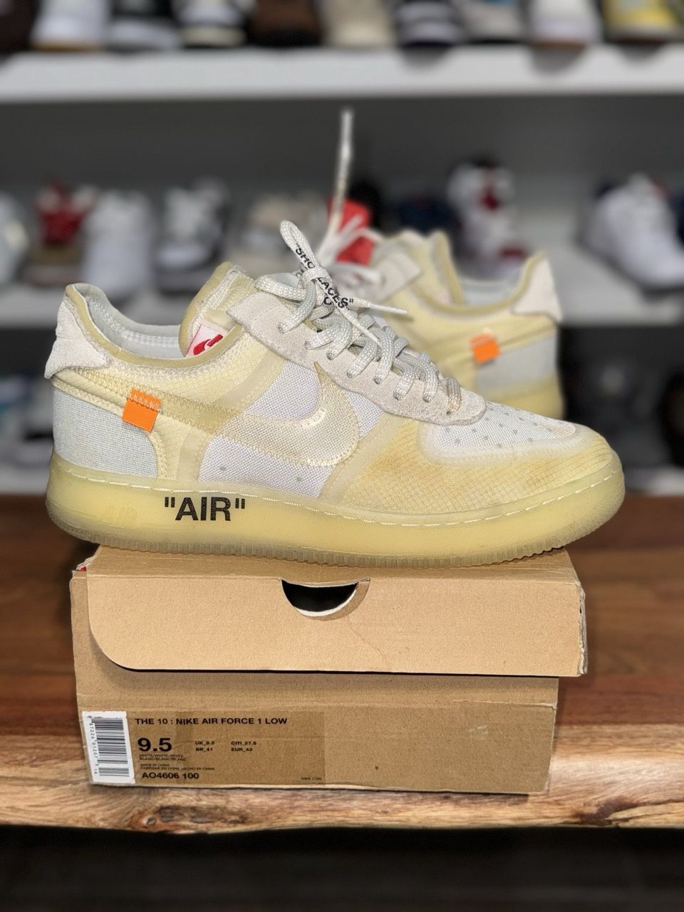 Nike Air Force 1 Low Off-White • Pre-Owned, Shoe Size: US M 9.5, Product Condition: Pre-Owned