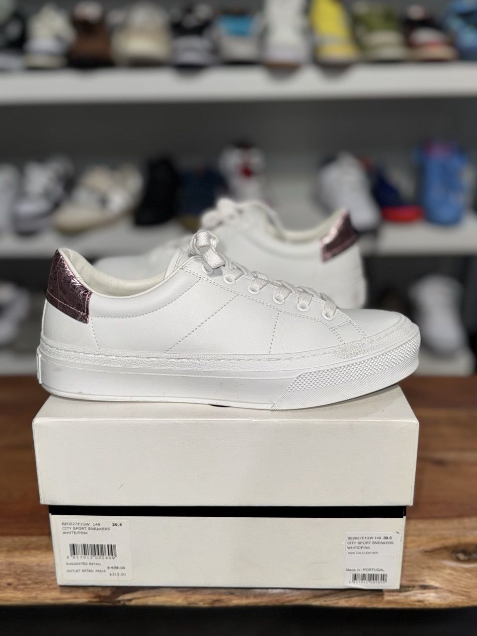 Givenchy City Sport White Pink • Pre-Owned, Shoe Size: US W 8, Product Condition: Pre-Owned