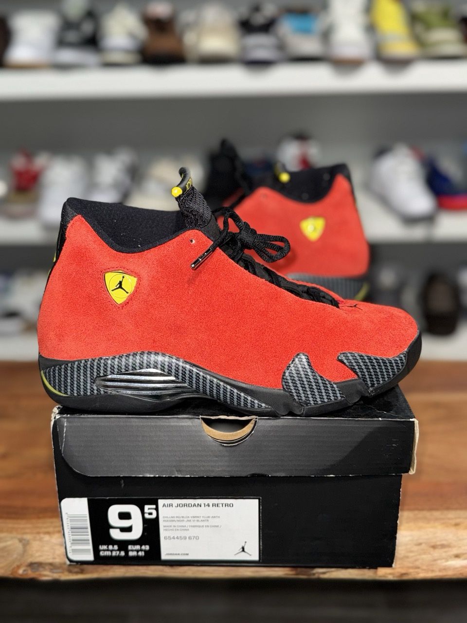 Jordan 14 Retro Challenge Red • Pre-Owned, Shoe Size: US M 9.5, Product Condition: Pre-Owned