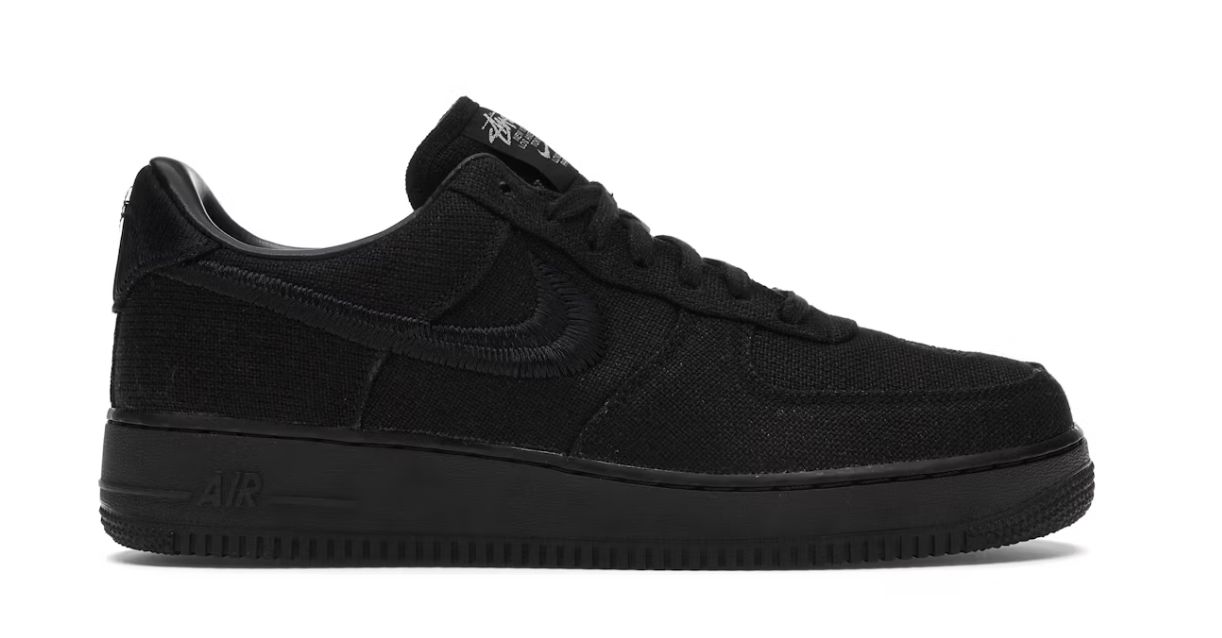 Nike Air Force 1 Low Stussy Black • Pre-Owned
