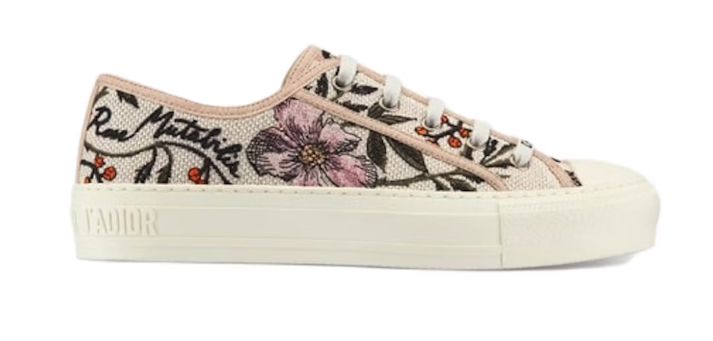 Dior Walk&#39;N&#39;Dior Rosa Mutabilis Embroidered - Pre-Owned
