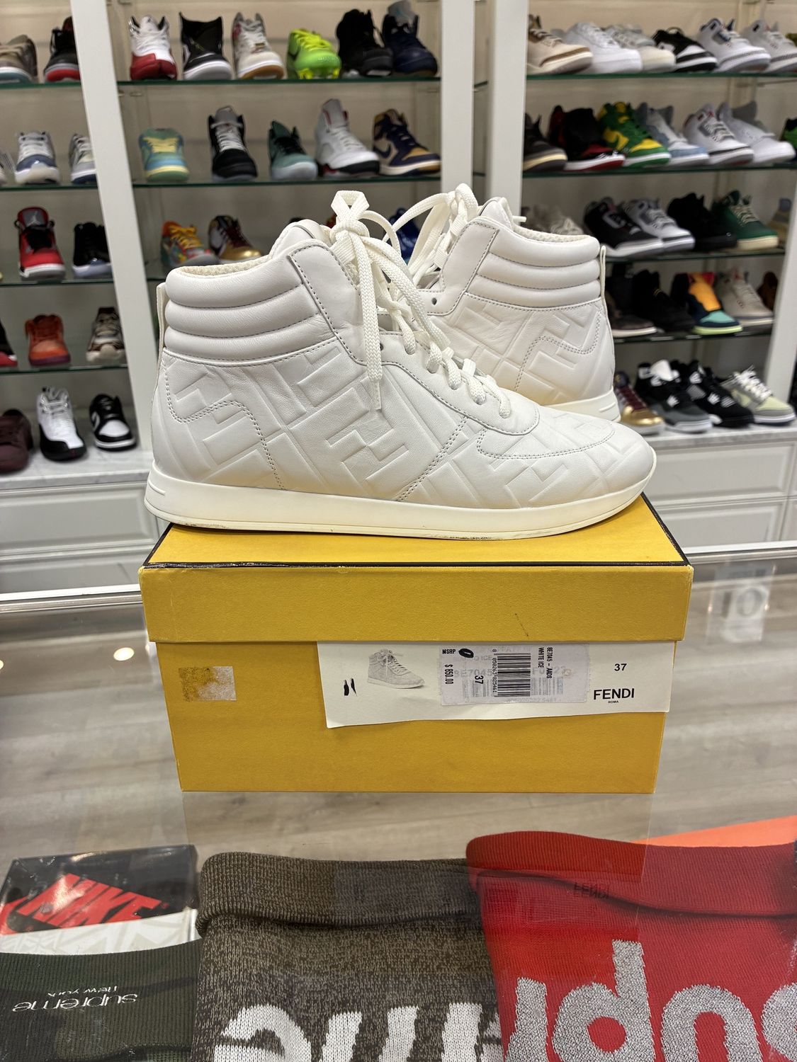 Fendi High-Top White - Pre-Owned