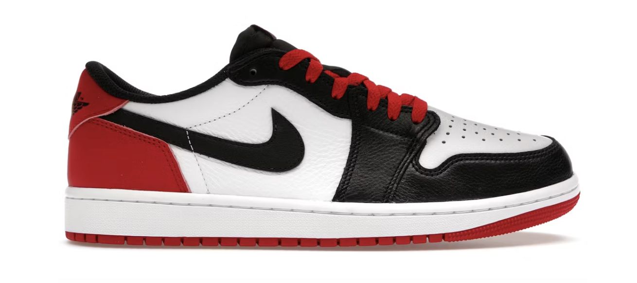 Jordan 1 Retro Low OG Black Toe (2023) (GS) • Pre-Owned
