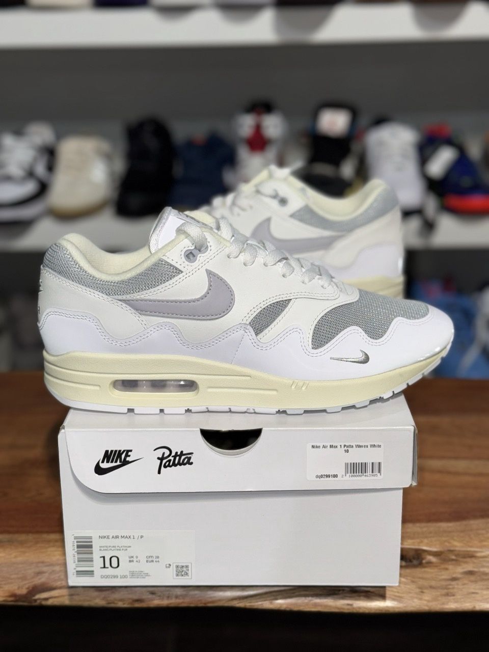 Nike Air Max 1 Patta Waves White - Pre-Owned, Shoe Size: US M 10, Product Condition: Pre-Owned