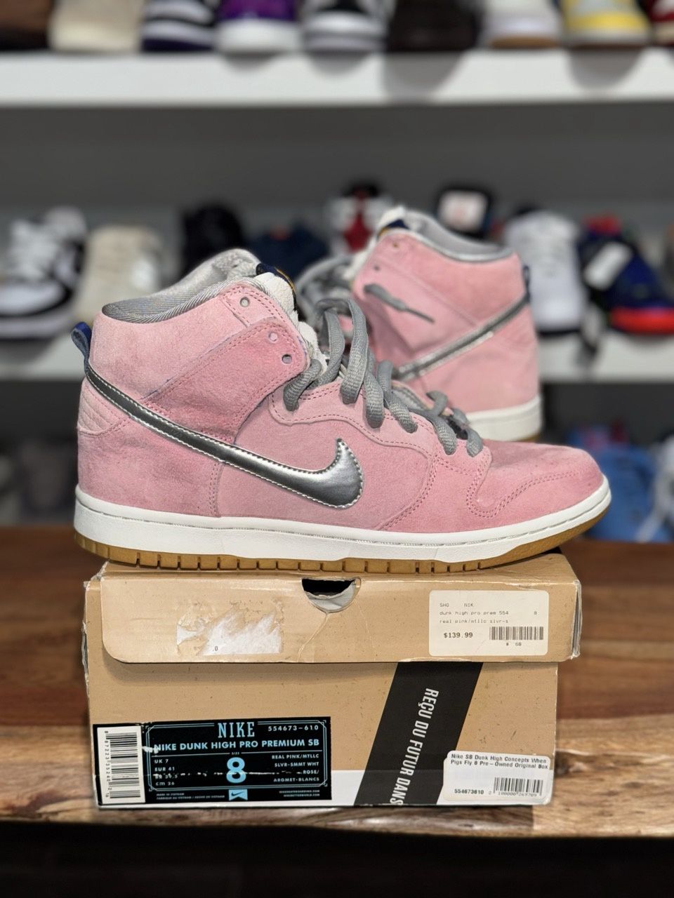 Nike SB Dunk High Concepts When Pigs Fly- Pre-Owned, Shoe Size: US M 8, Product Condition: Pre-Owned