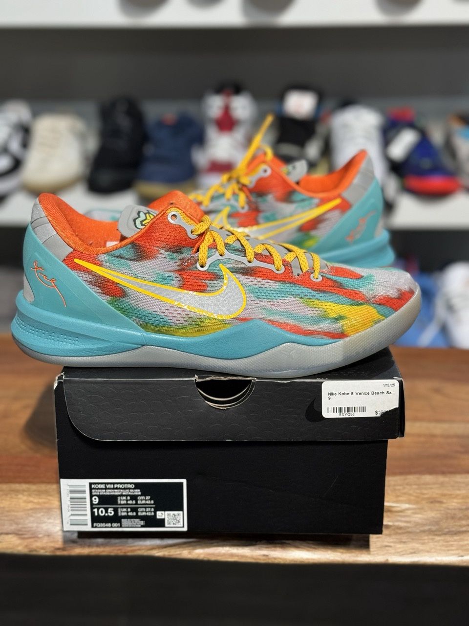 Nike Kobe 8 Protro Venice Beach (2024) - Pre-Owned, Shoe Size: US M 9, Product Condition: Pre-Owned