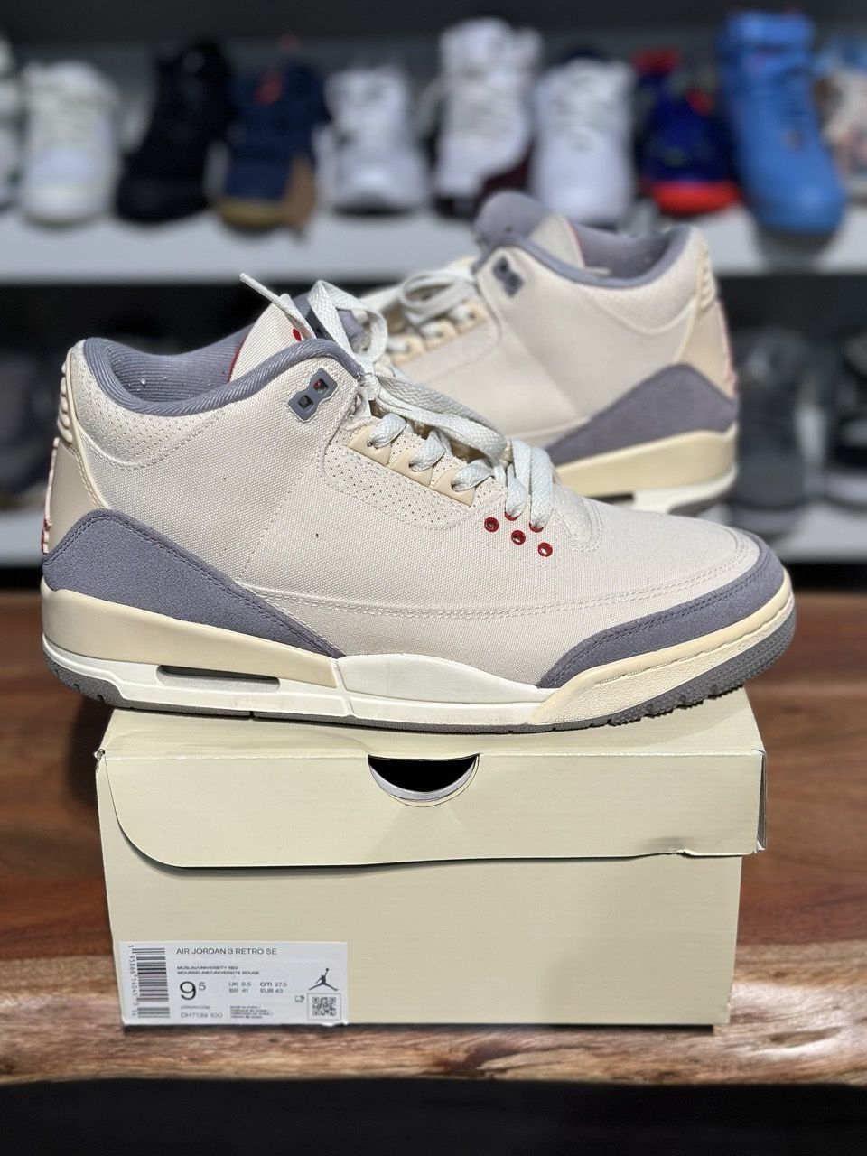 Jordan 3 Retro Muslin • Pre-Owned, Product Condition: Pre-Owned, Shoe Size: US M 11