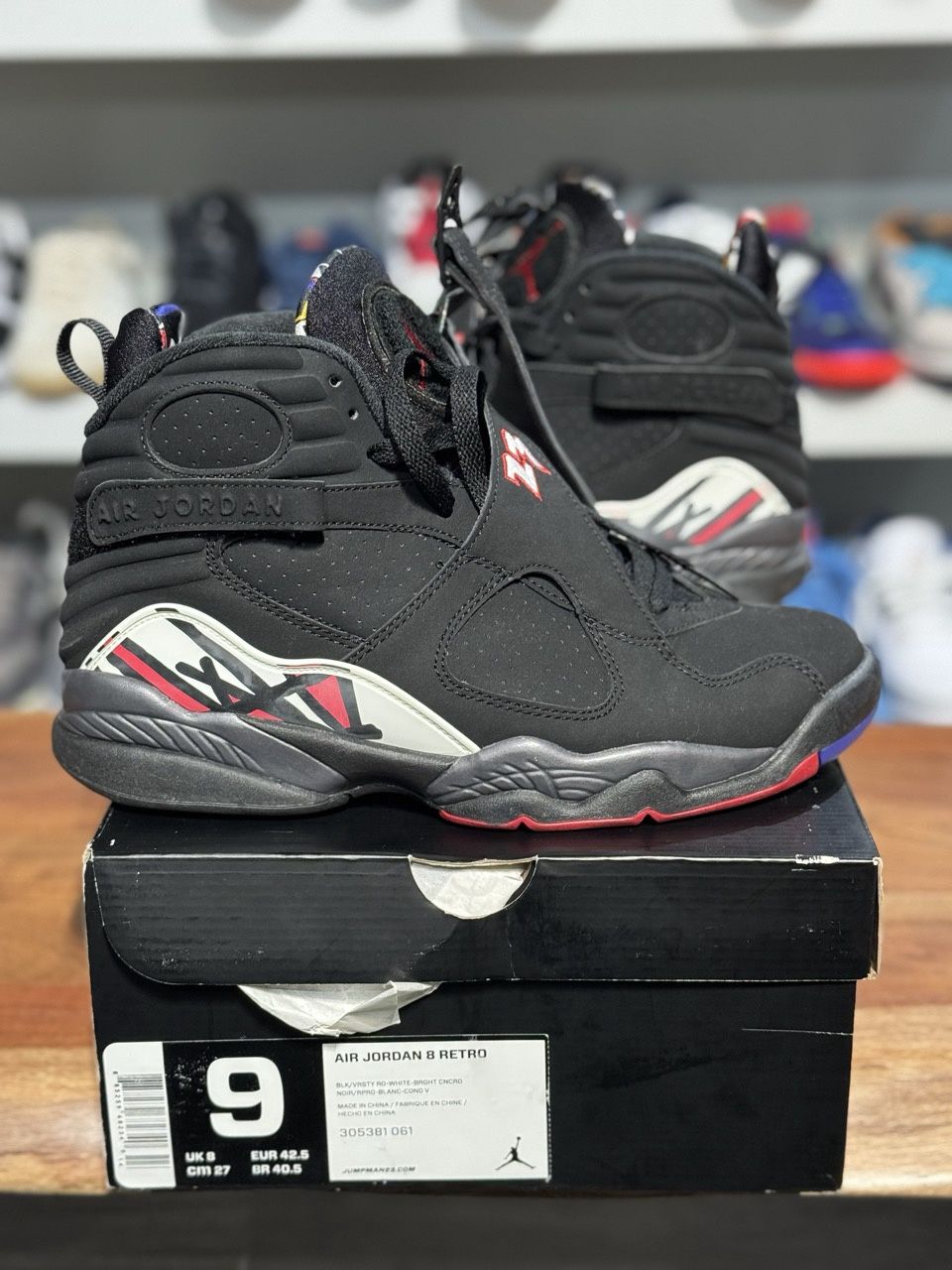 Jordan 8 Retro Playoffs (2013) - Pre-Owned, Shoe Size: US M 9, Product Condition: Pre-Owned