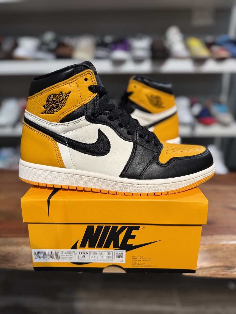 Jordan 1 Retro High OG Taxi - Pre-Owned, Shoe Size: US M 8, Product Condition: Pre-Owned
