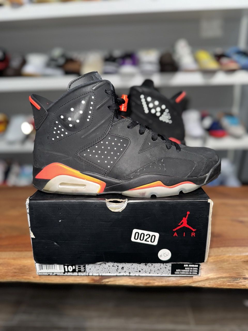 Jordan 6 Retro Infrared Black (2014) - Pre-Owned, Shoe Size: US M 10.5, Product Condition: Pre-Owned