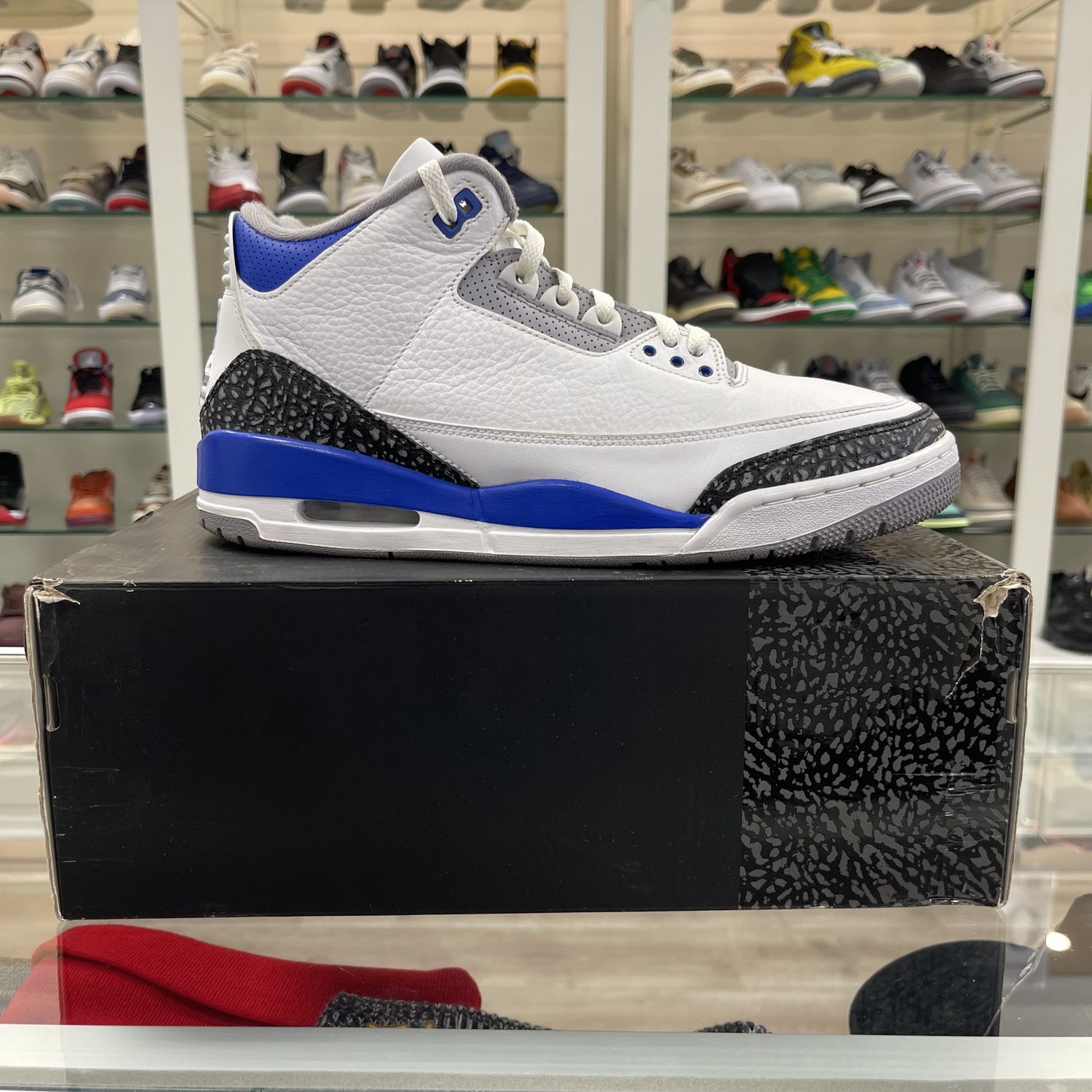 Jordan 3 Retro Racer Blue • Pre-Owned, Shoe Size: US M 12, Product Condition: Pre-Owned