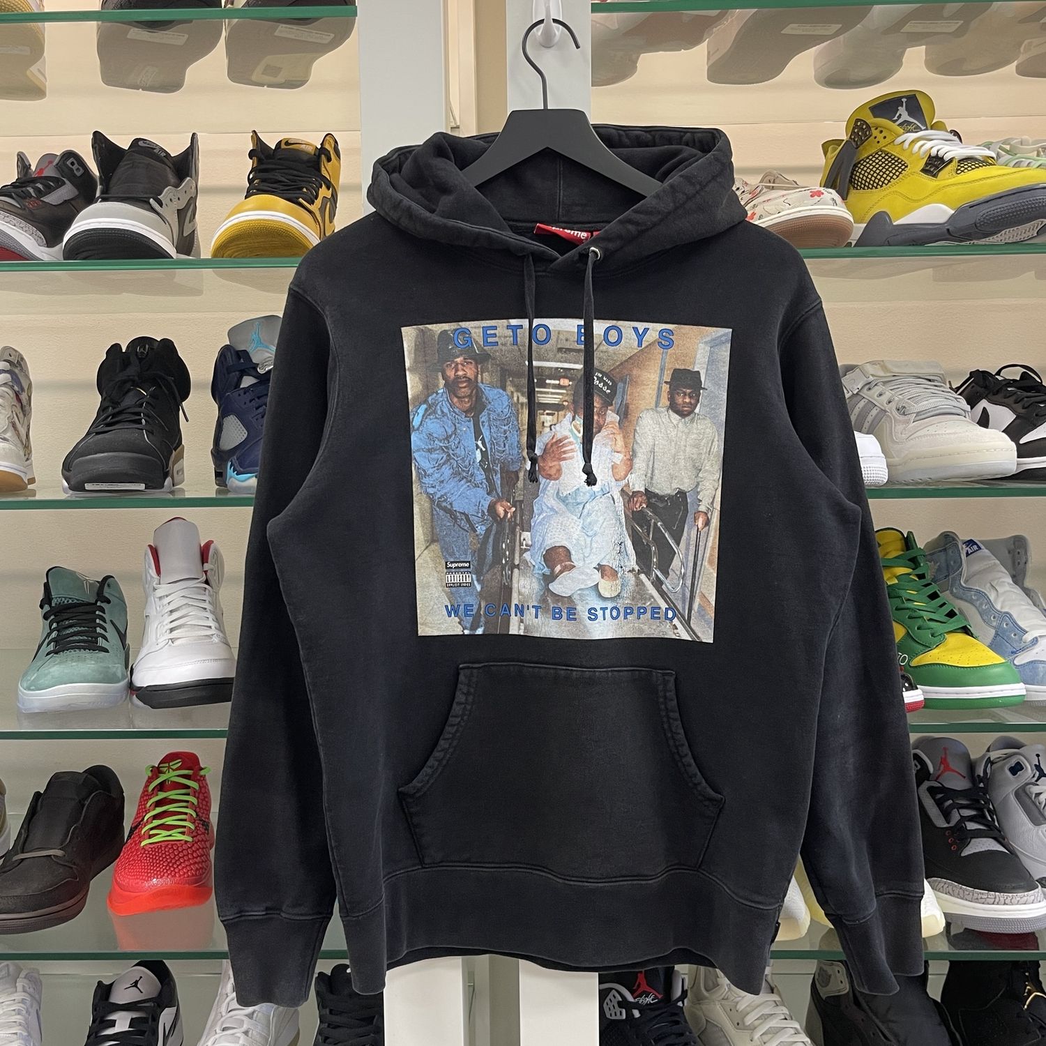 SS17 Supreme Rap A Lot Records Geto Boys Hoodie Black Medium Pre-Owned