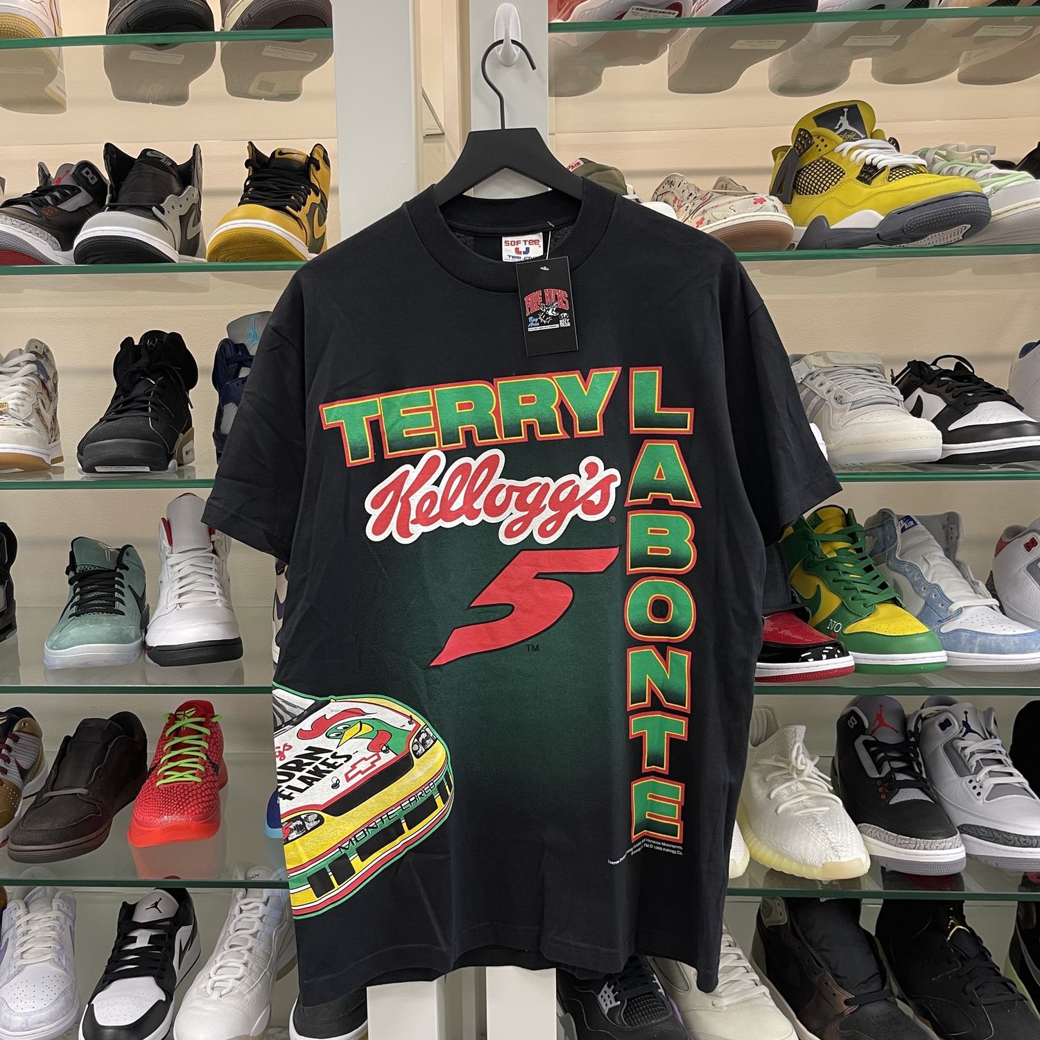 Vintage 1999 Kelloggs RAacing Terry Labonte Nascar Tee Size Large
