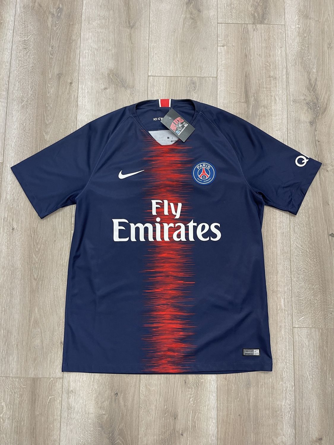 Nike Paris Saint-Germain PSG 2018/2019 Home Shirt Soccer Jersey size Large Pre-Owned