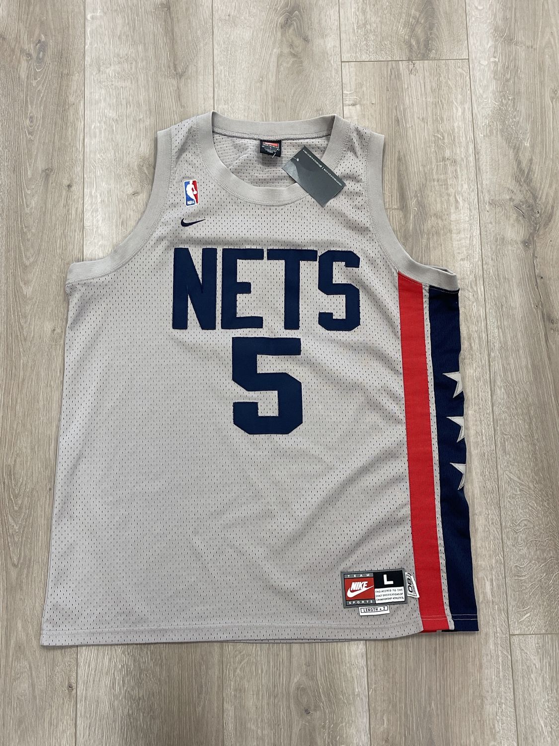 Vintage Jason Kidd New Jersey Nets Nike Swingman Jersey Size Large