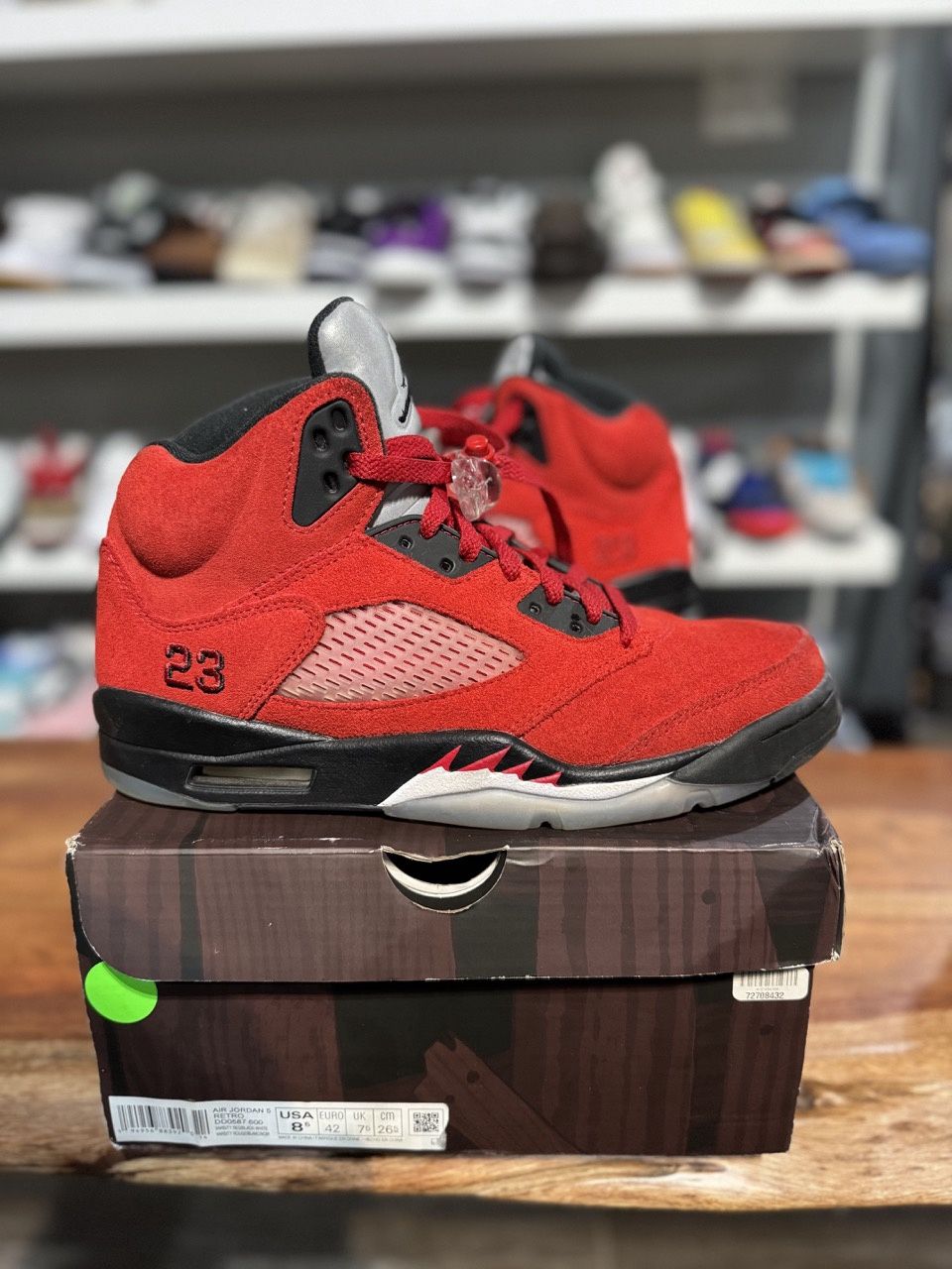 Jordan 5 Retro Raging Bull Red (2021) - Pre-Owned, Shoe Size: US M 8.5, Product Condition: Pre-Owned