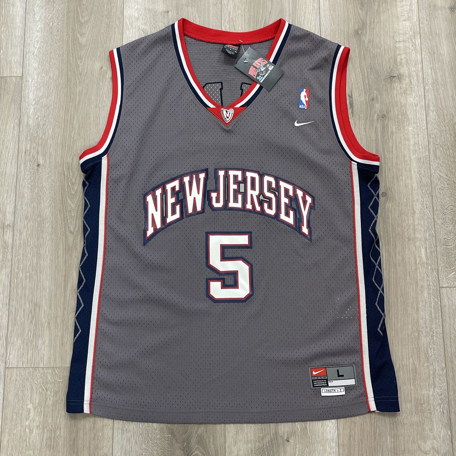 VTG NBA Nike New Jersey Nets Jason Kidd Jersey size Large Pre-Owned