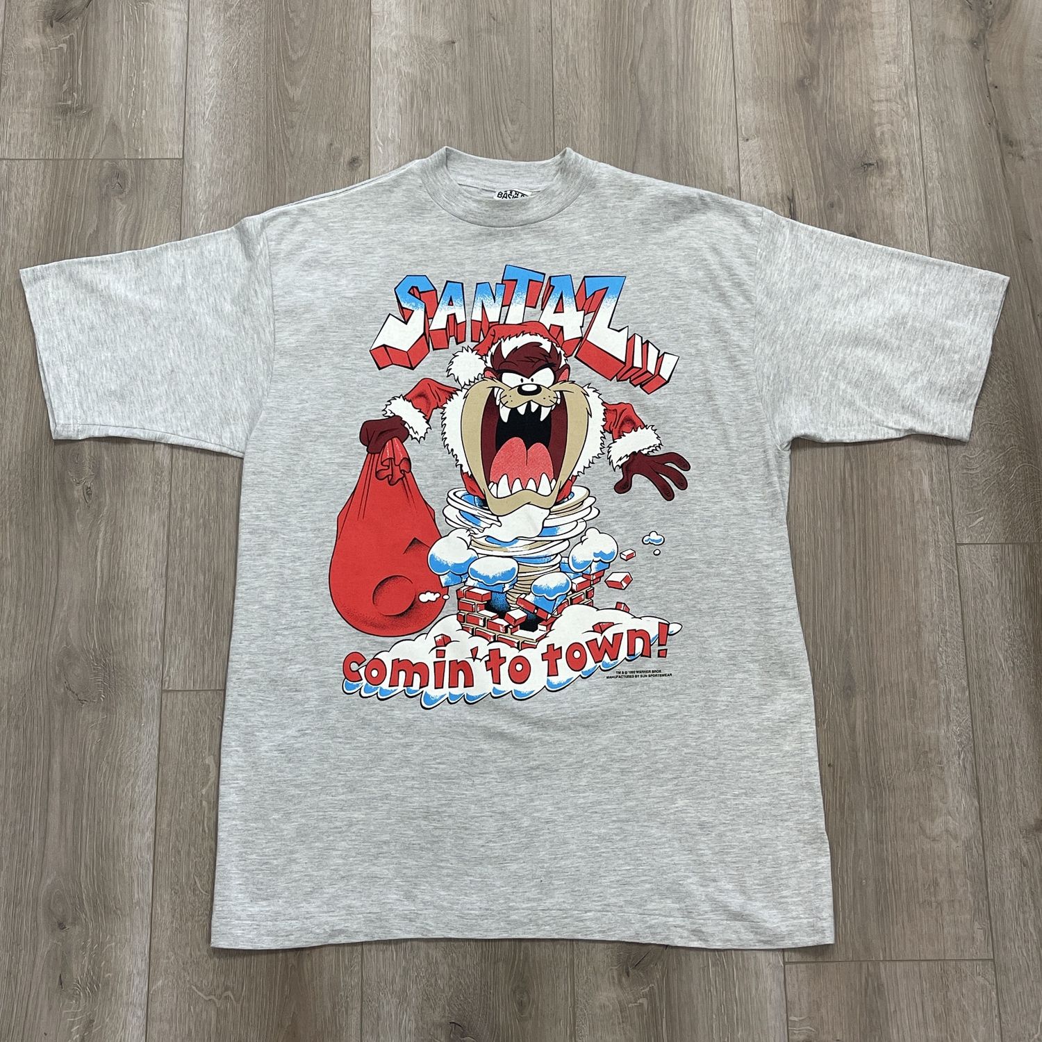 Vintage 1993 Santaz Christmas Tee Size Large
