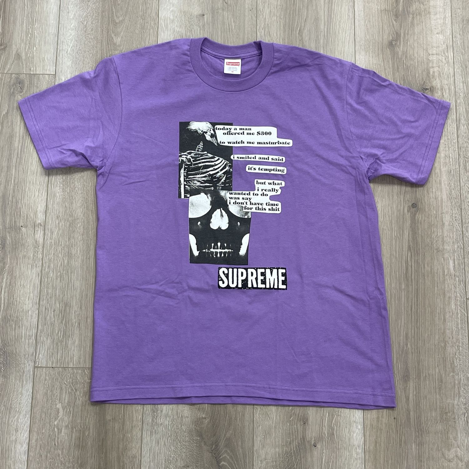 Supreme Anatomy Tee Purple Size Medium Pre Owned