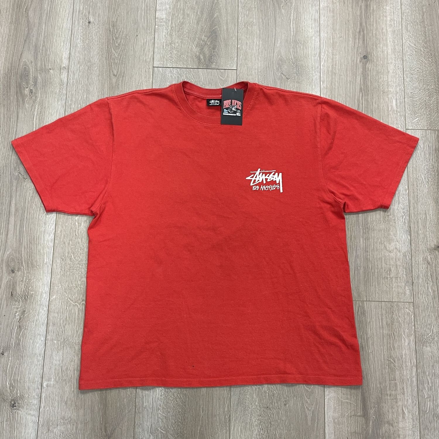 Stussy Los Angeles Red Tee Size Large Pre-Owned