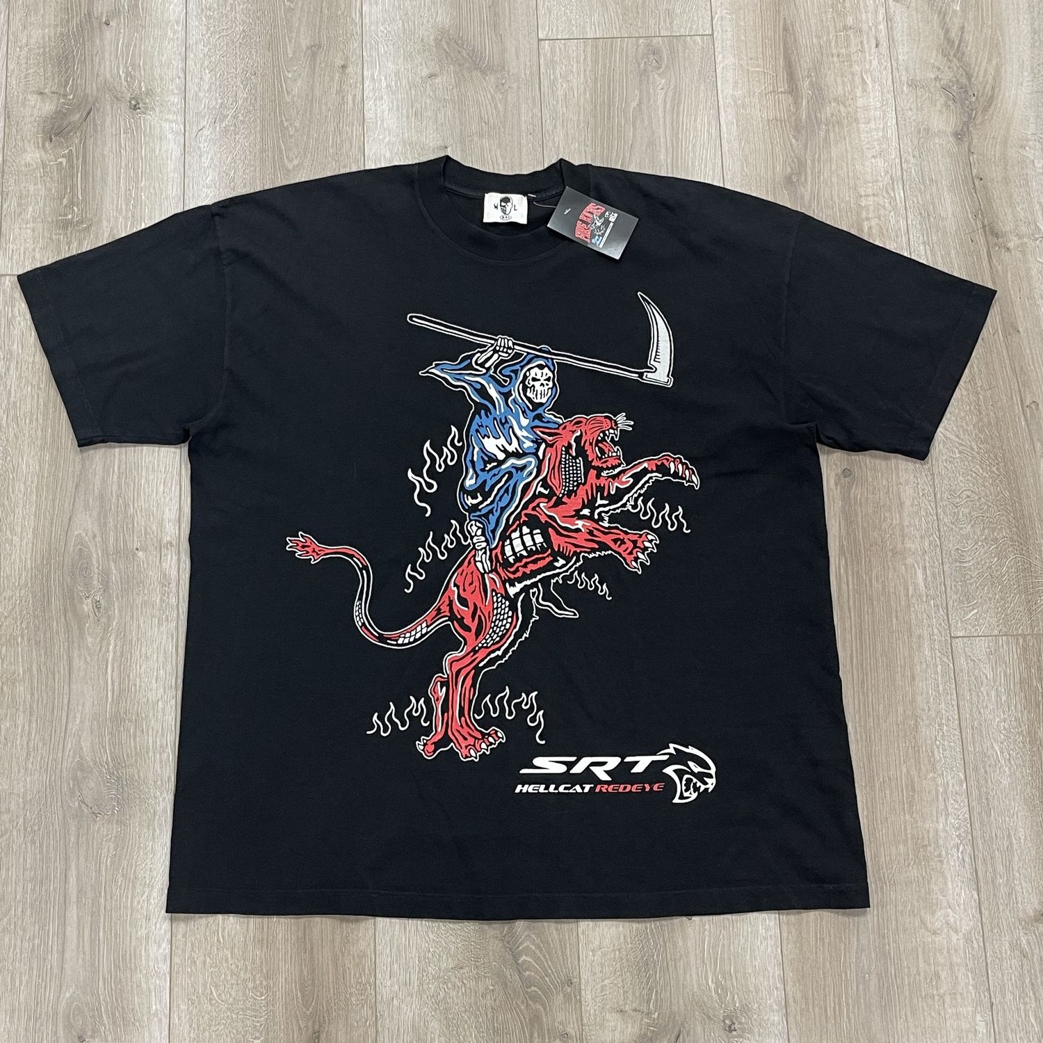 Warren Lotas Hellcat Red Eye Tee Size XXL Pre-Owned