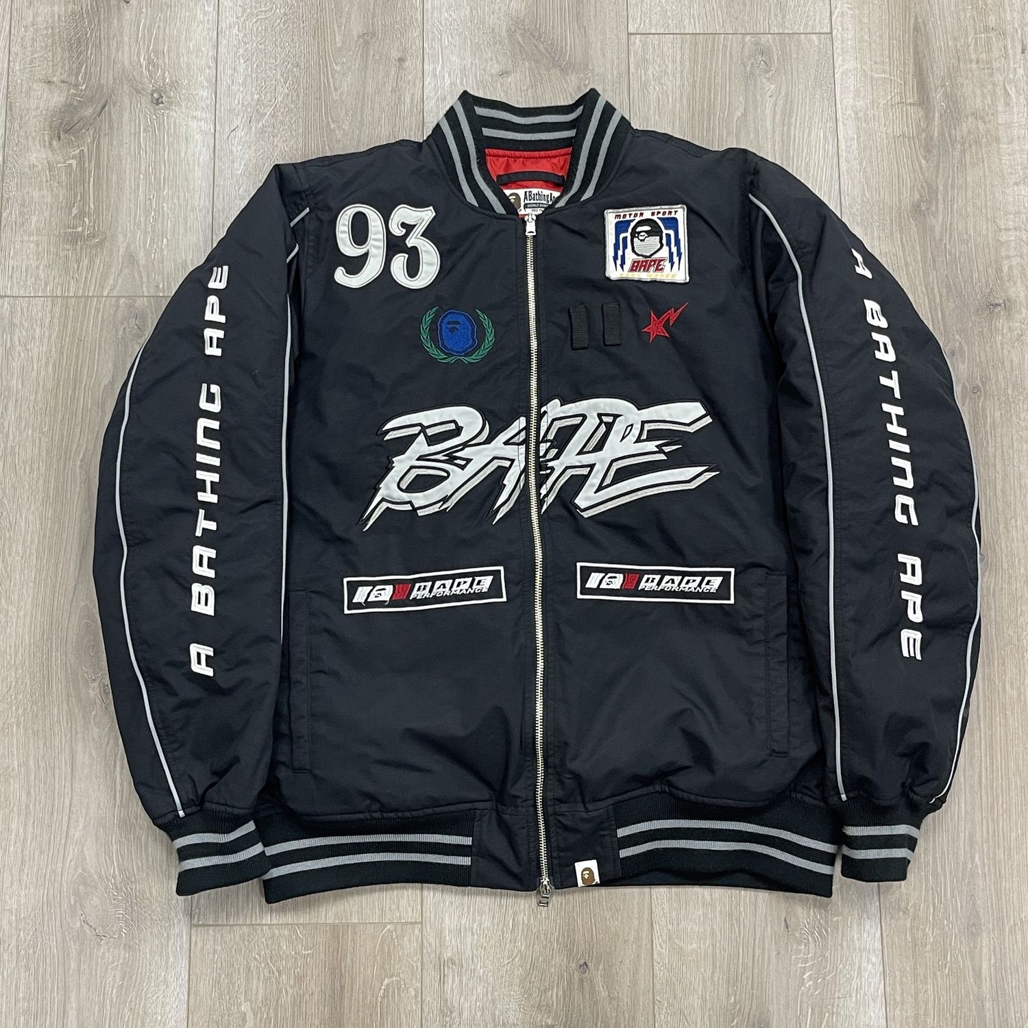 A Bathing Ape Bape Performance Race Jacket XL Pre-Owned